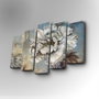 Wallity 5PUC-011 Cuadro Decorativo en Lienzo de 5 Piezas Multicolor
